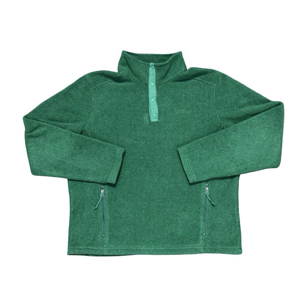 LL Bean Green Cozy Sweater Jacket Size Large
